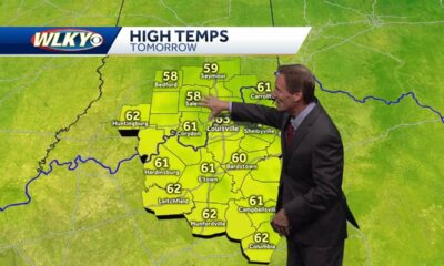 Much cooler weather pushing in...
