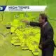 Much cooler weather pushing in...