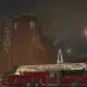 Building fire forcing Stan Musial Bridge to close