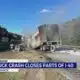 Semi-truck crash closes part of Interstate 40 East in Hickman County