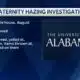 Fraternity hazing investigation at the University of Alabama