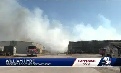 ADEQ, Rogers fire department, monitoring air quality at recycling center fire