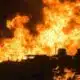 Massive fire erupts after 18-wheeler carrying over 8K gallons of gas goes up in flames