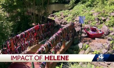 Lake Lure's beloved 'Rainbow Bridge' honoring pets rebuilt after Helene devastation