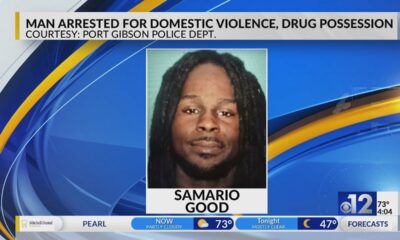 Man arrested for domestic violence, drug possession in Port Gibson