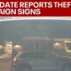 Campaign sign theft caught on camera | FOX 5 News