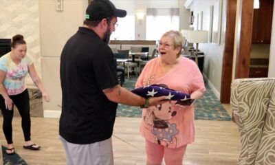 "It looks wonderful": Widow gets father's military burial flag back after Hurricane Helene flooding