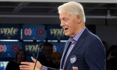 Former President Bill Clinton campaign in Raleigh