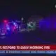 Firefighters battle commercial fire in NW Oklahoma City