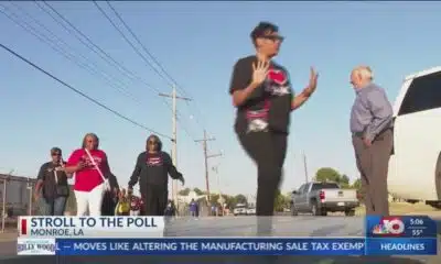 Monroe early voters join together for Stroll to the Poll