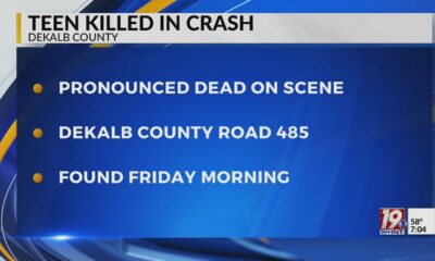 Teen Killed In DeKalb County Crash | Oct. 26, 2024 | News 19 This Morning - Saturday