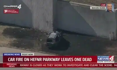 One person killed in fiery crash near Lake Hefner