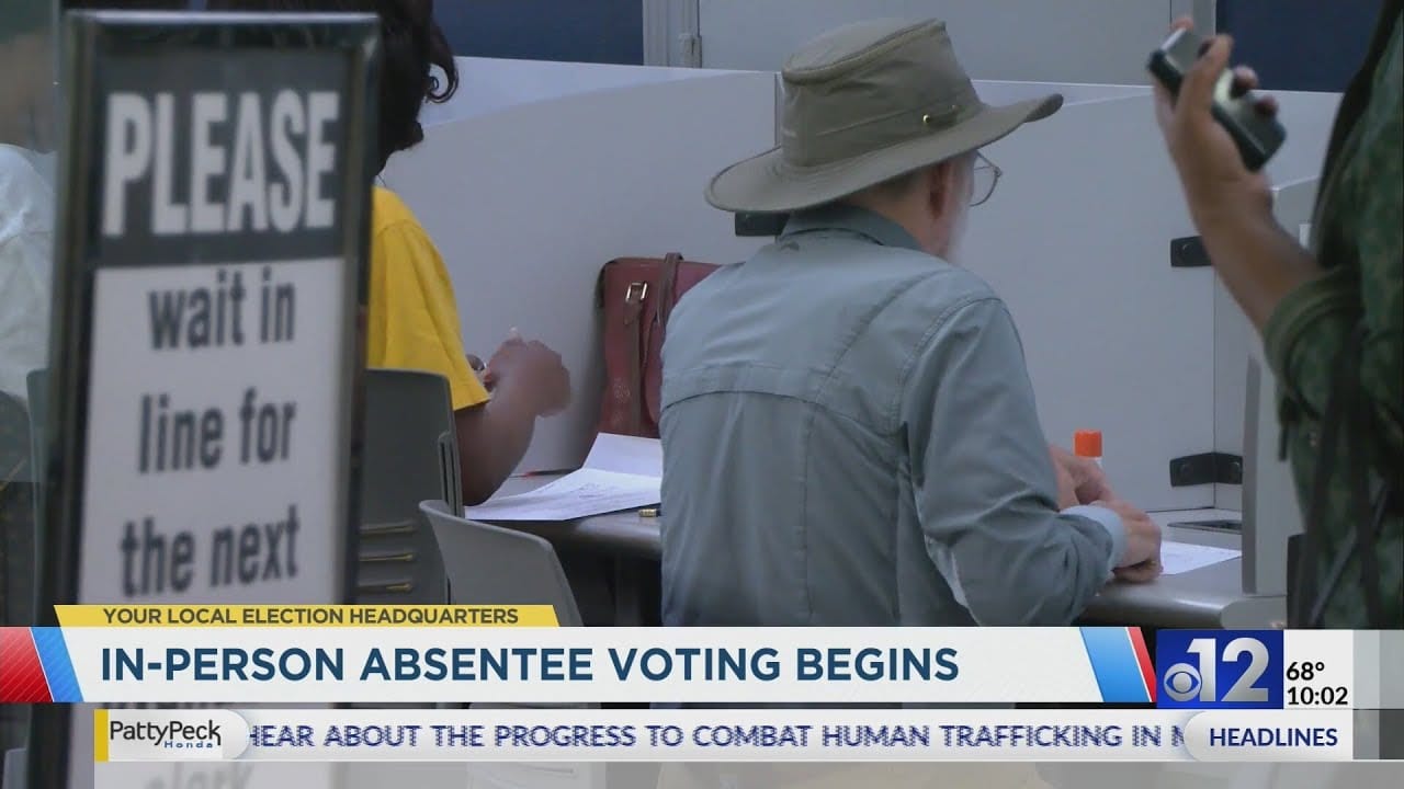 In-person absentee voting for 2024 General Election begins