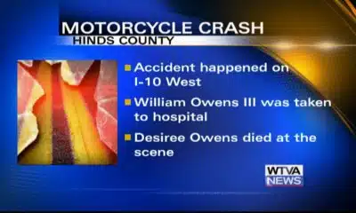 One dead, another severely injured after a motorcycle accident in Hinds County