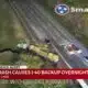 Truck crash causes I-40 backup overnight