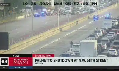 Palmetto Expressway shut down in both directions near NW 58 Street