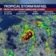 Tropics forecast: Tropical Storm Rafael to become hurricane over Caribbean