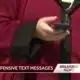 FBI issues statement on offensive text messages