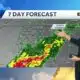 A strong cold front brings rain and storms Tuesday then a blast of cold air into Alabama. Wind ch...