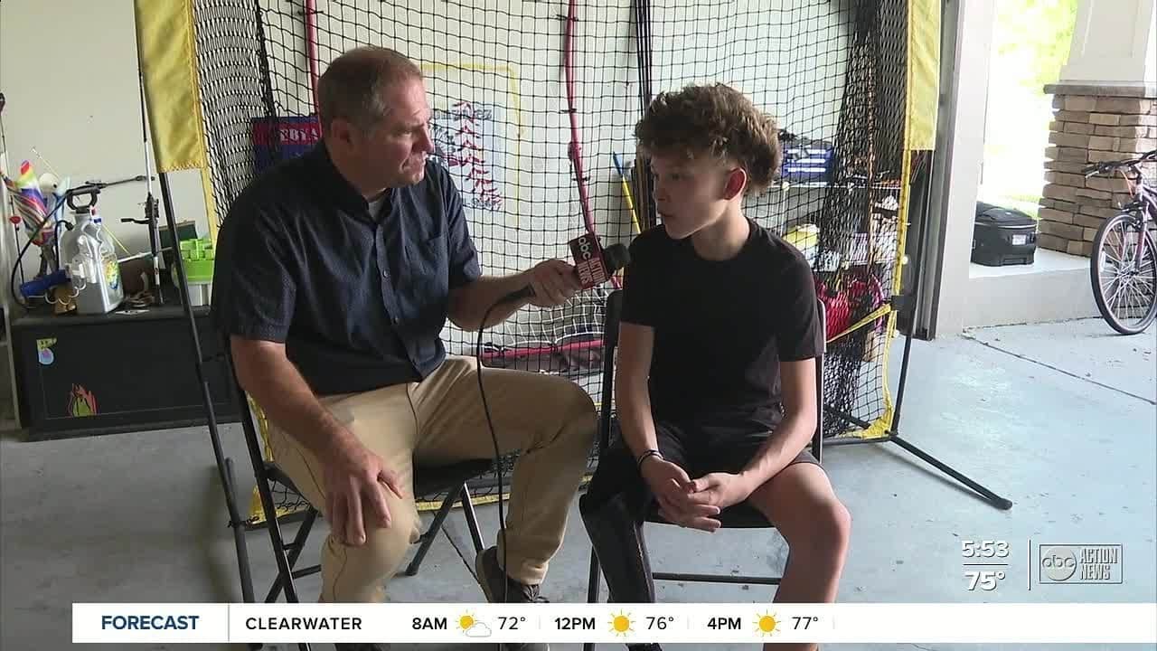 Young baseball player with prosthetic leg recognized nationally by Shriners Children's