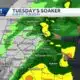 Widespread showers and isolated storms will stretch across Alabama on Tuesday, but cooler air ret...