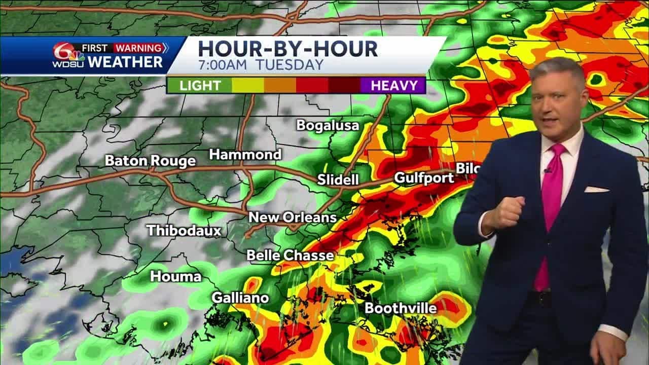 Tracking possible severe storms and flooding