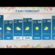 Strong cold front moves in Thursday morning with a few showers