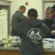 Away from their families, first responders share Thanksgiving dinner