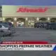 Shoppers hitting grocery stores to prep for winter storm