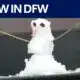 Snow begins falling in DFW Metroplex