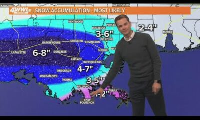 New Orleans Weather Impact: Snowfall across Southeast Louisiana