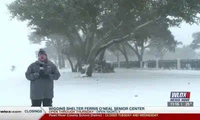 LIVE: Significant snowfall in South Mississippi