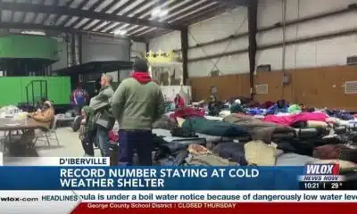D’Iberville cold shelter sees record numbers during snowstorm, freezing temps
