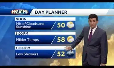 Milder Friday, shower chances tonight