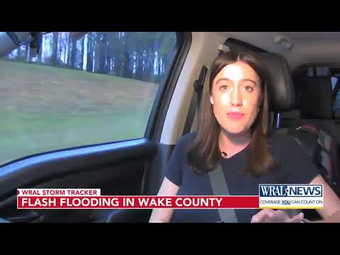 Standing water makes mess for drivers on the road Sunday