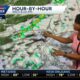 Much warmer start & warmer day; few showers possible