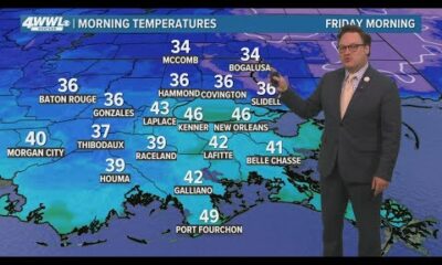 New Orleans 10pm Weather: Frosty Friday morning, warm weekend ahead