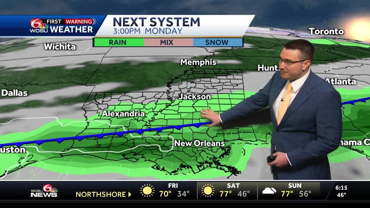 Sunny and mild Friday