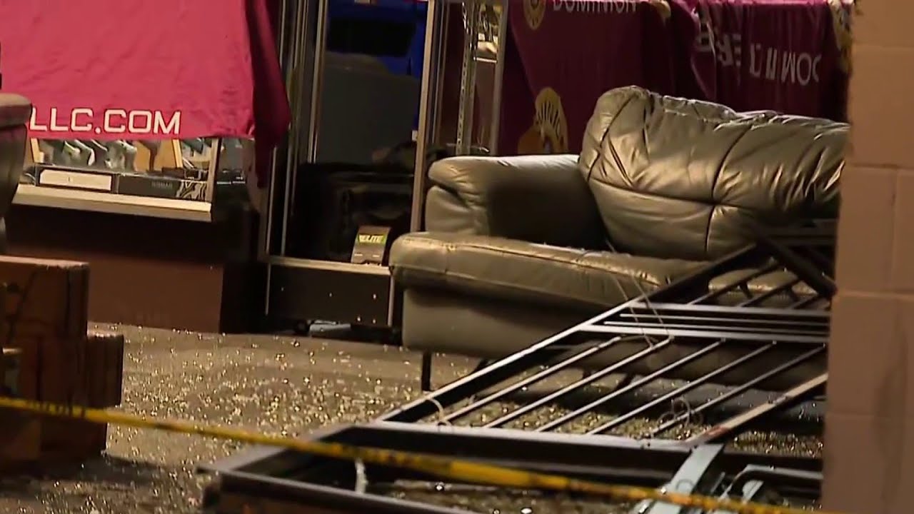 Fairfax County gun store burglary leaves door blown off, glass scattered | NBC4 Washington
