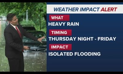 Weather Impact Alert: Houston area could see heavy rain Thursday night, Friday