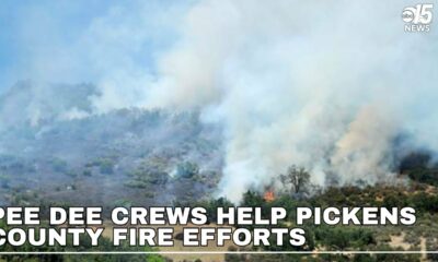 Firefighters from Pee Dee join battle against Pickens County wildfires