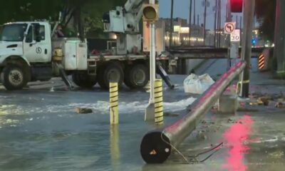 Water main break in north Houston near Washington Ave. Corridor shuts down Yale Street