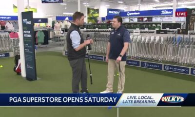 A little early morning putting at the PGA Tour Superstore