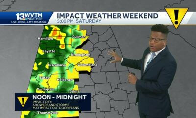 Severe storms will impact Alabama this weekend. Damaging winds, hail, and a tornado threat are al...