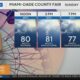 Spotty showers and storms settle over South Florida
