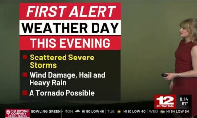 First Alert Weather Day Monday: Scattered strong to severe storms