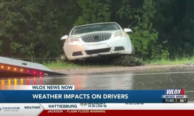 Car crashes reported across South Mississippi during heavy rain Monday morning