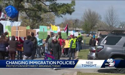 "We cannot hide anymore" Group protests in Springdale against immigration policies