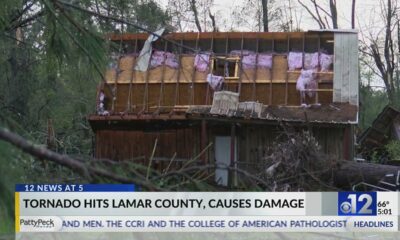 EF-2 tornado damages homes in Lamar County