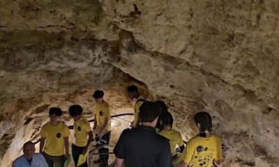 San Antonio students research lunar habitats while inside the Cave Without a Name